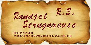 Ranđel Strugarević vizit kartica